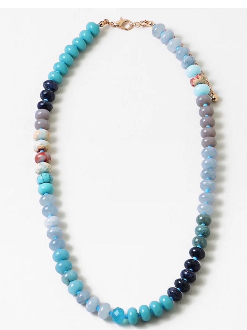 Erin McDermott Shades of Blue Palm Beach Gemstone Necklace